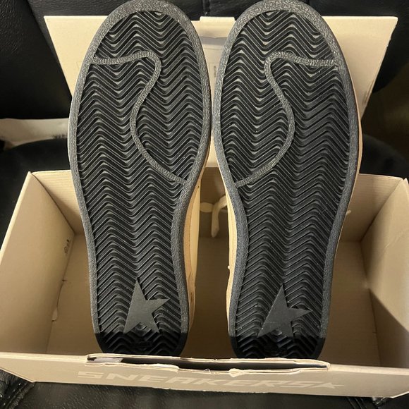 Golden Goose Ball Star LTD Sneakers In Ivory Size-7.5 NEW - Picture 7 of 9